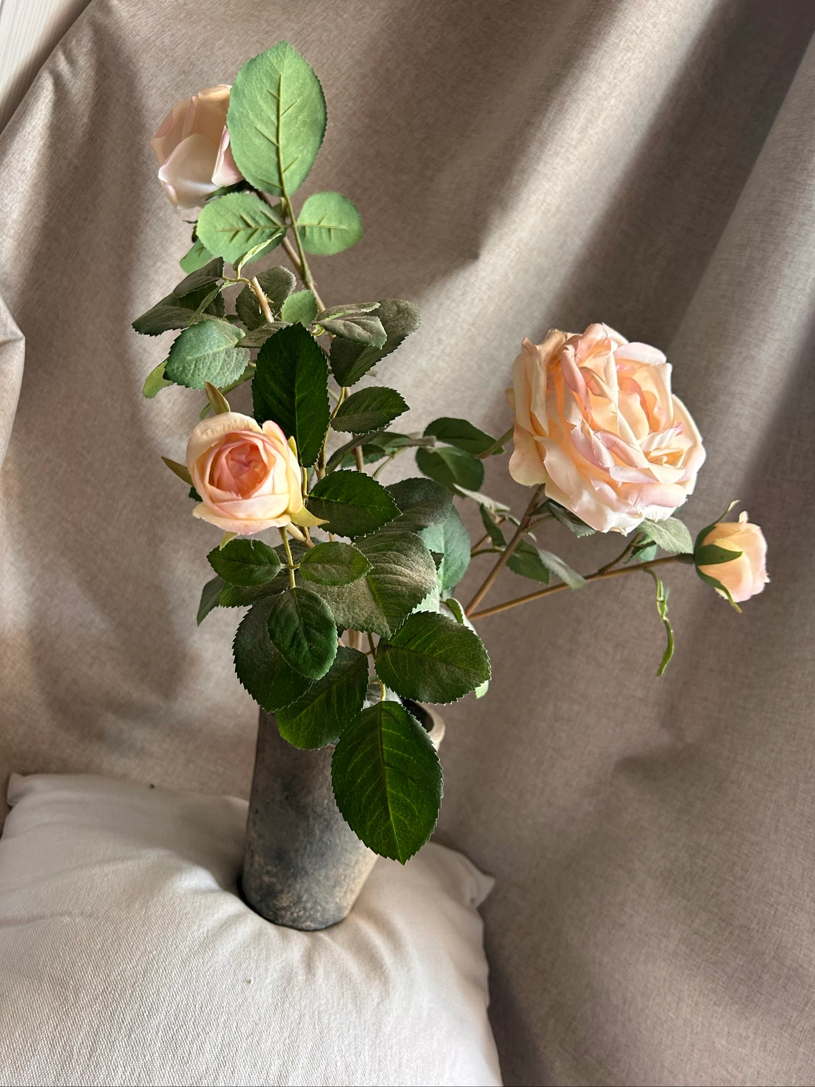 Artificial flower composition Shabby Chic Roses – photo 7
